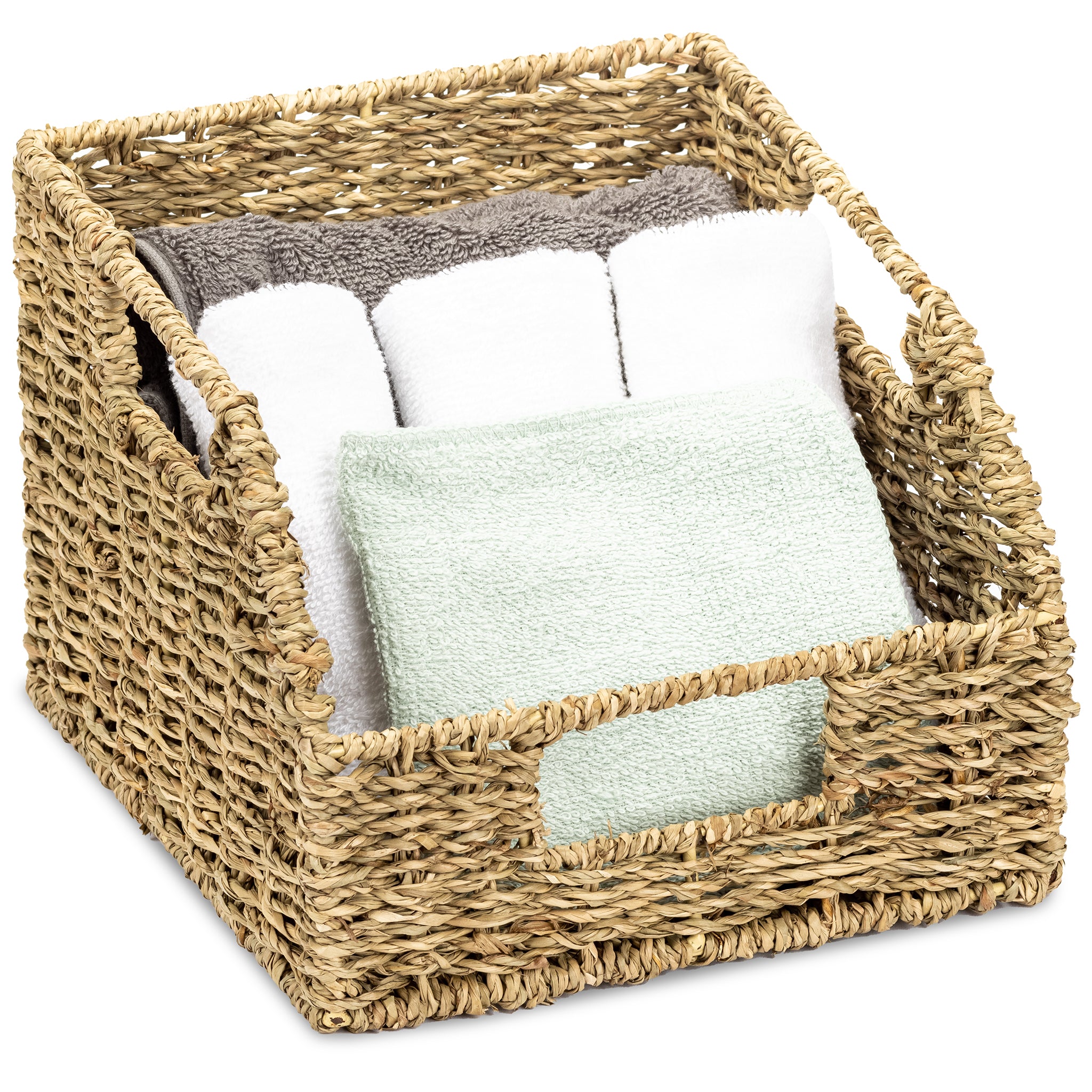 Sorbus Seagrass Basket 2 Pack