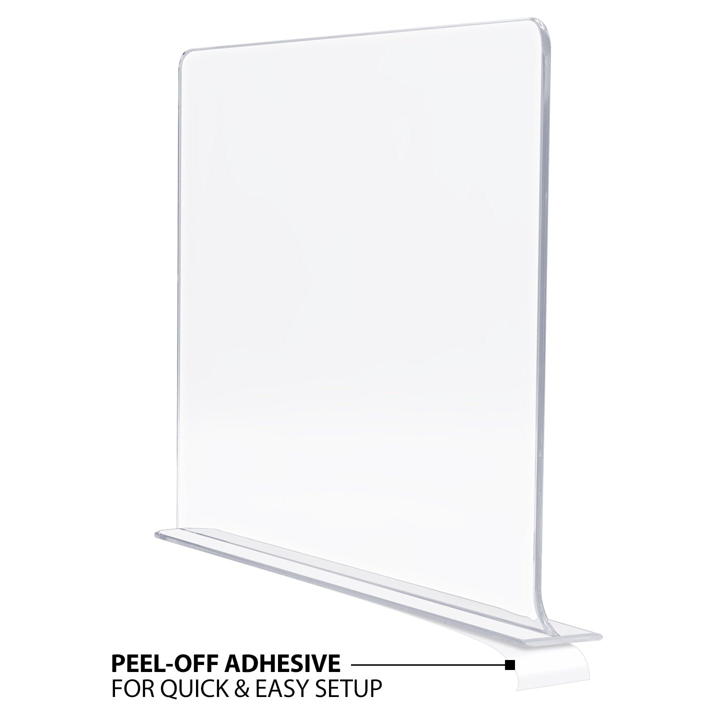 Clear Shelf Divider Set (Adhesive)