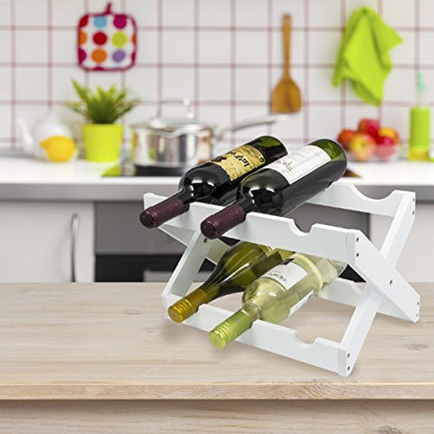 6 Bottle Bamboo Wine Rack