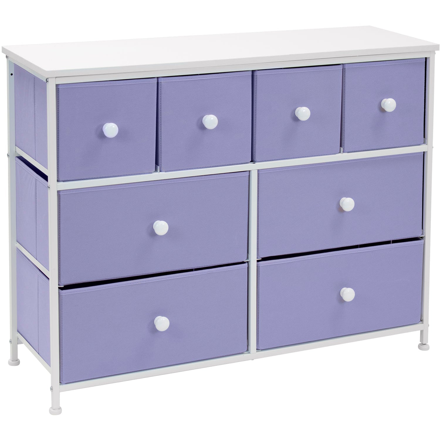 8-Drawer Chest Dresser w/knobs (Pastel Colors)