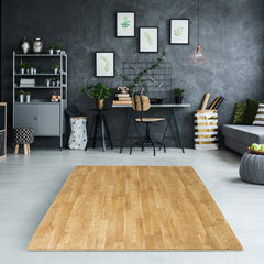 Sorbus Wood grain floor foam mat for home and office