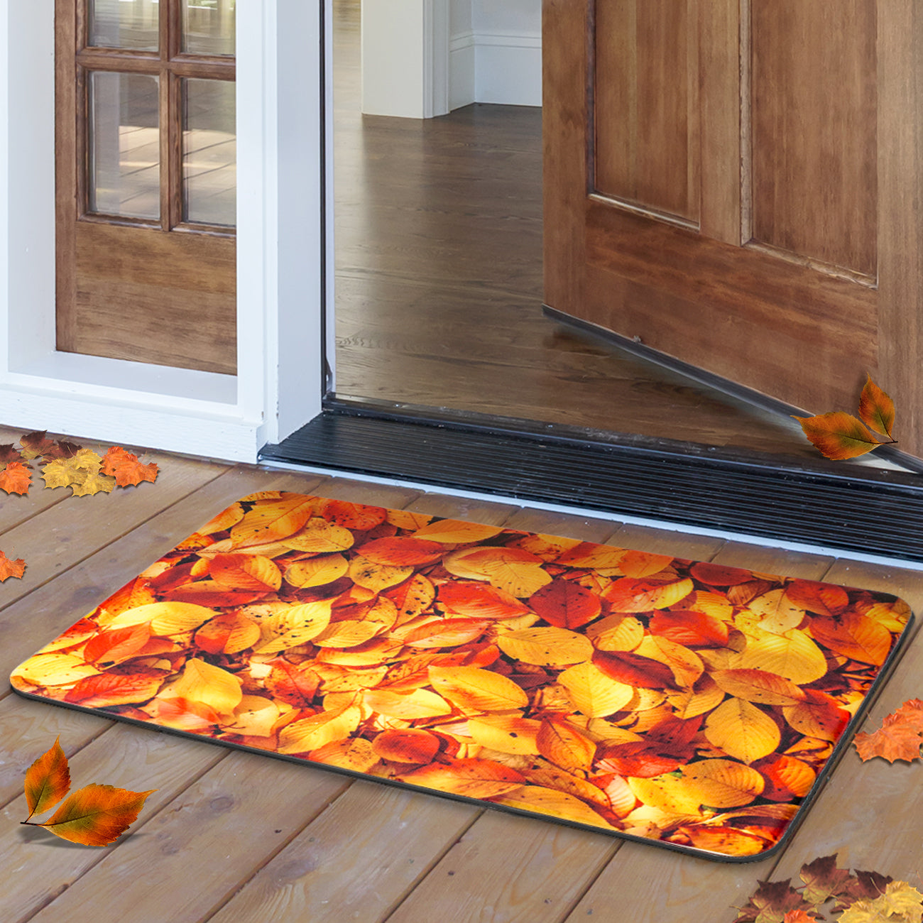 Leaf Print Floor Mat (Anti-Fatigue) - Sorbus Home