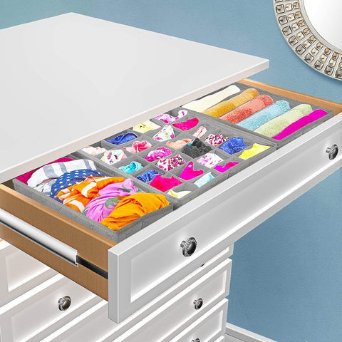 Sorbus foldable drawer dividers for closet and under bed