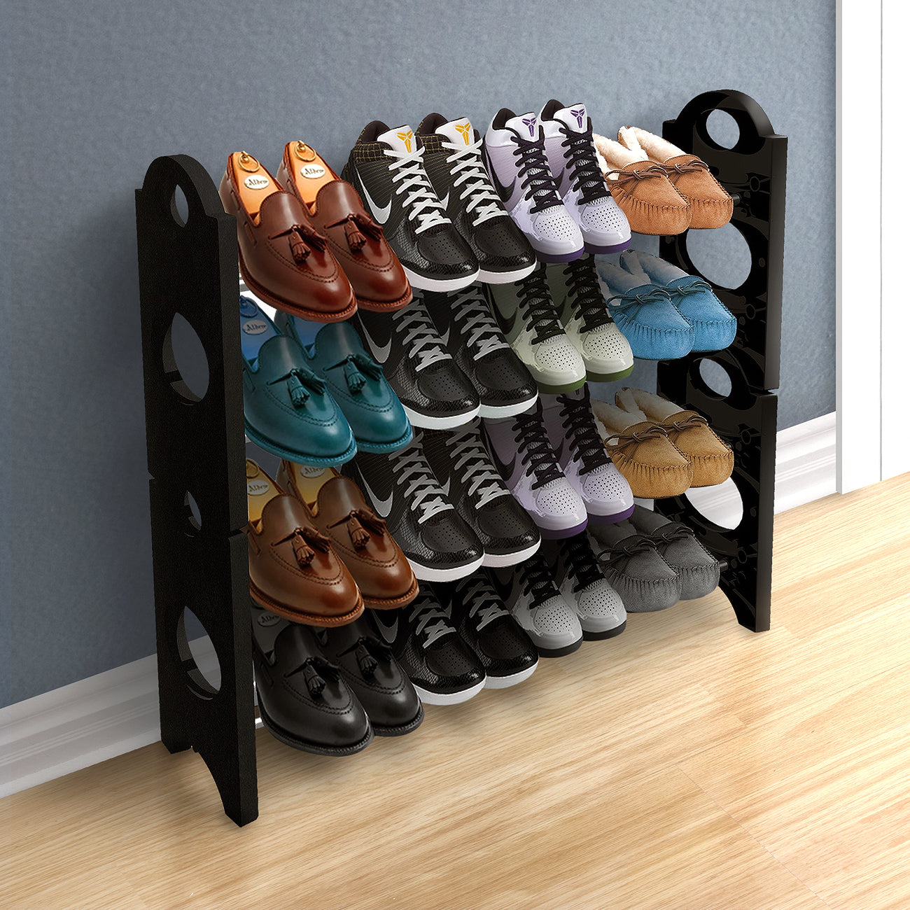 Shoe Rack Organizer Storage - Stackable and Detachable