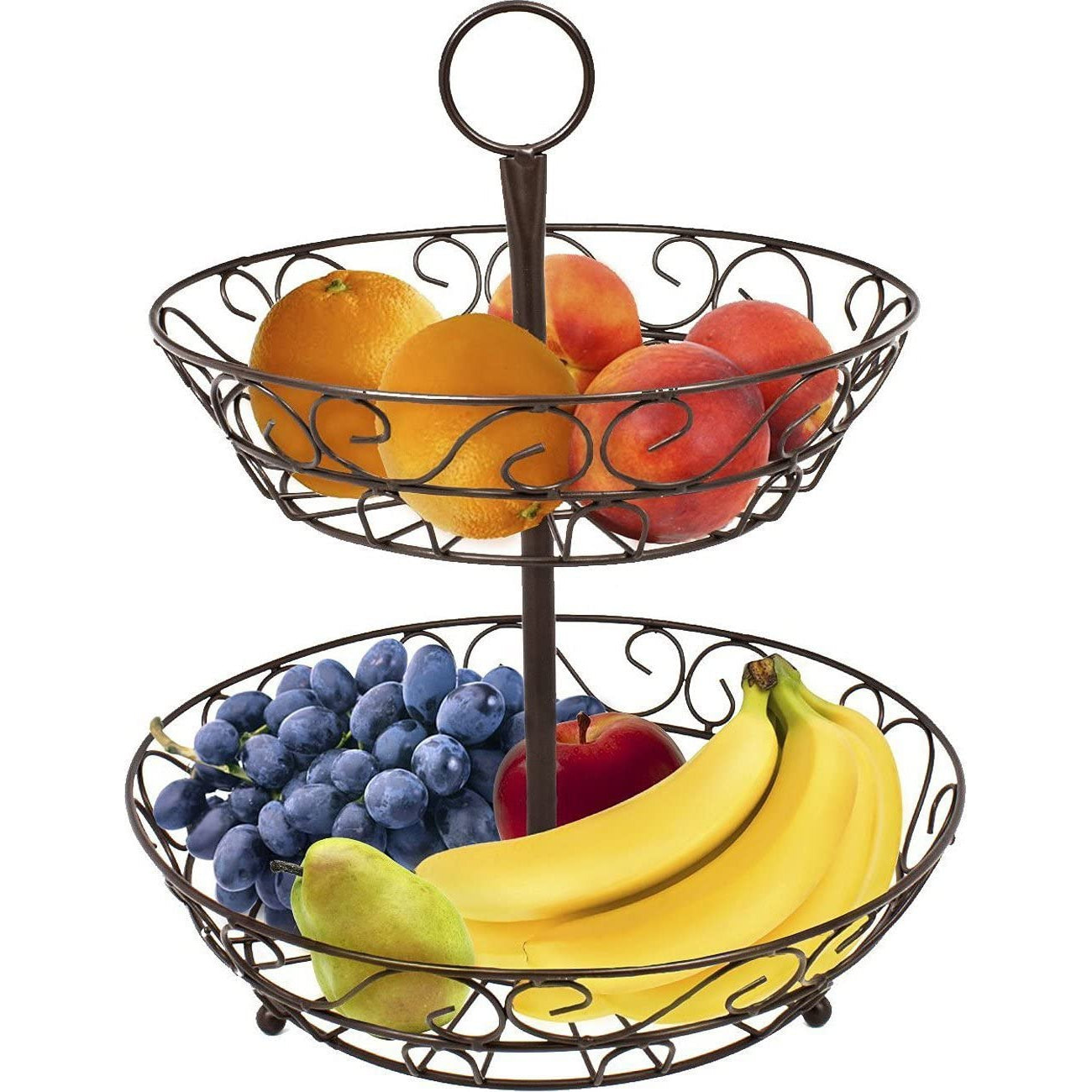 2-Tier Fruit Basket Holder – Sorbus Home