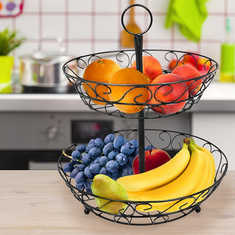 2-Tier Fruit Basket Holder