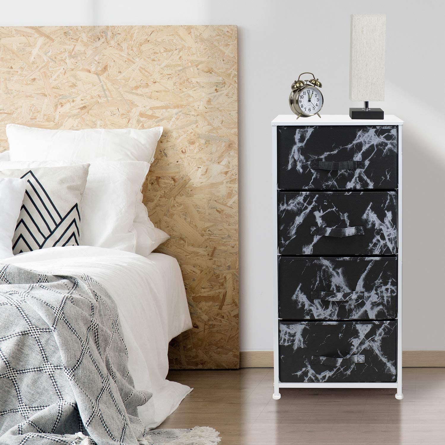 Sorbus 4 Drawer Fabric Dresser for home, bedroom & more