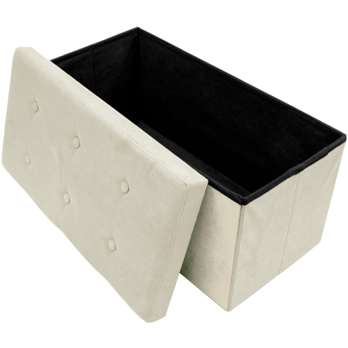 Faux Suede Storage Bench (Medium) - Sorbus Home