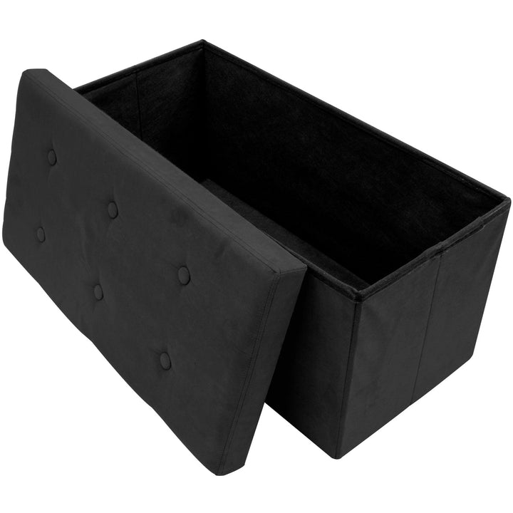 Faux Suede Storage Bench (Medium) - Sorbus Home