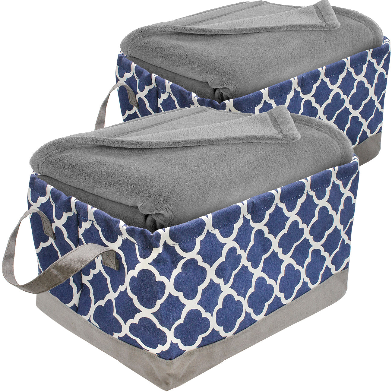 Collapsible Storage Basket Bin Set (2 Pack) - Sorbus Home