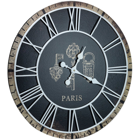 24" Paris Oversized Wall Clock - Sorbus Home