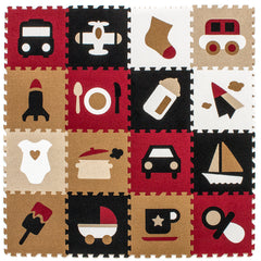 Interlocking Puzzle Mat Carpet (16 pieces) - Sorbus Home
