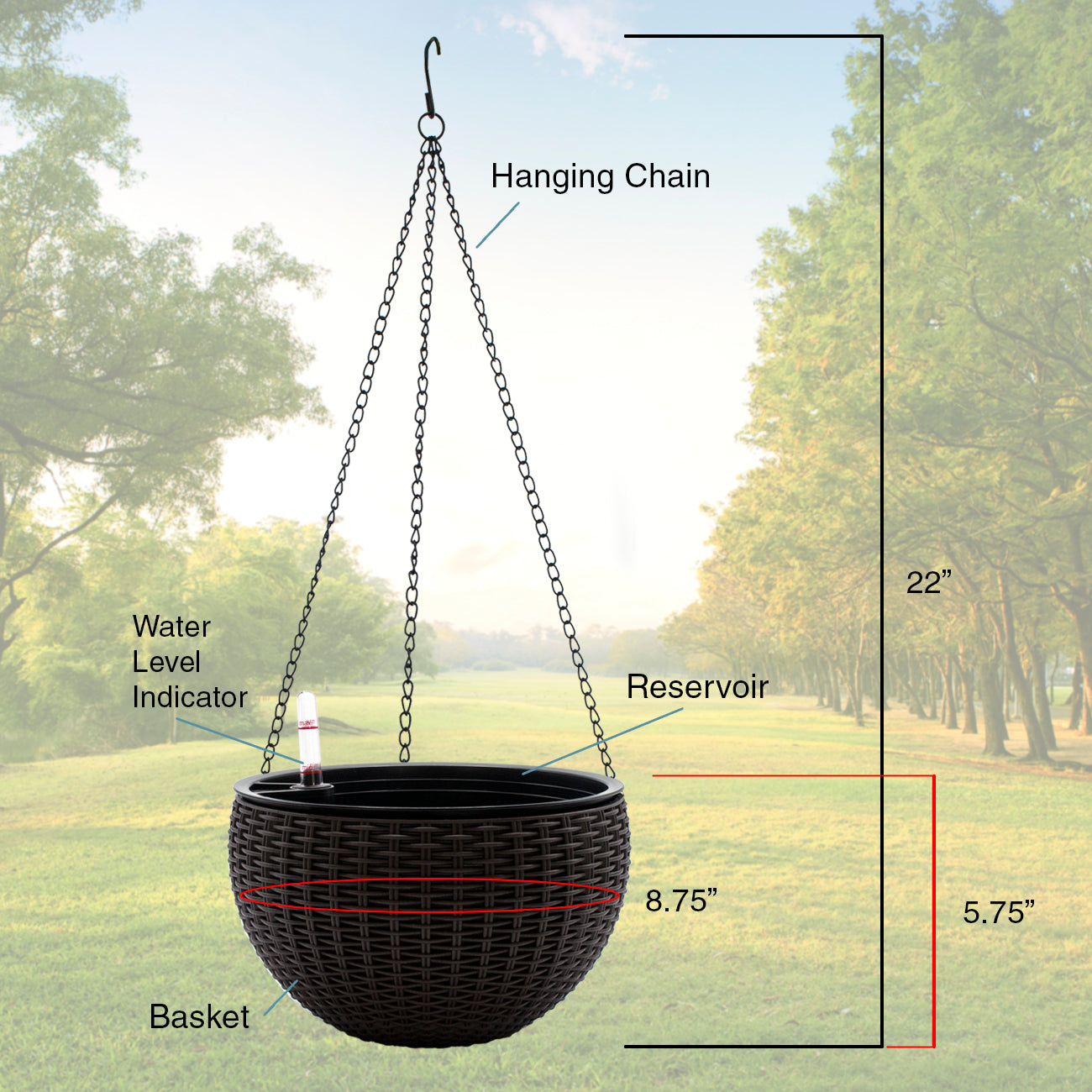 Self-Watering Hanging Planter - Sorbus Home