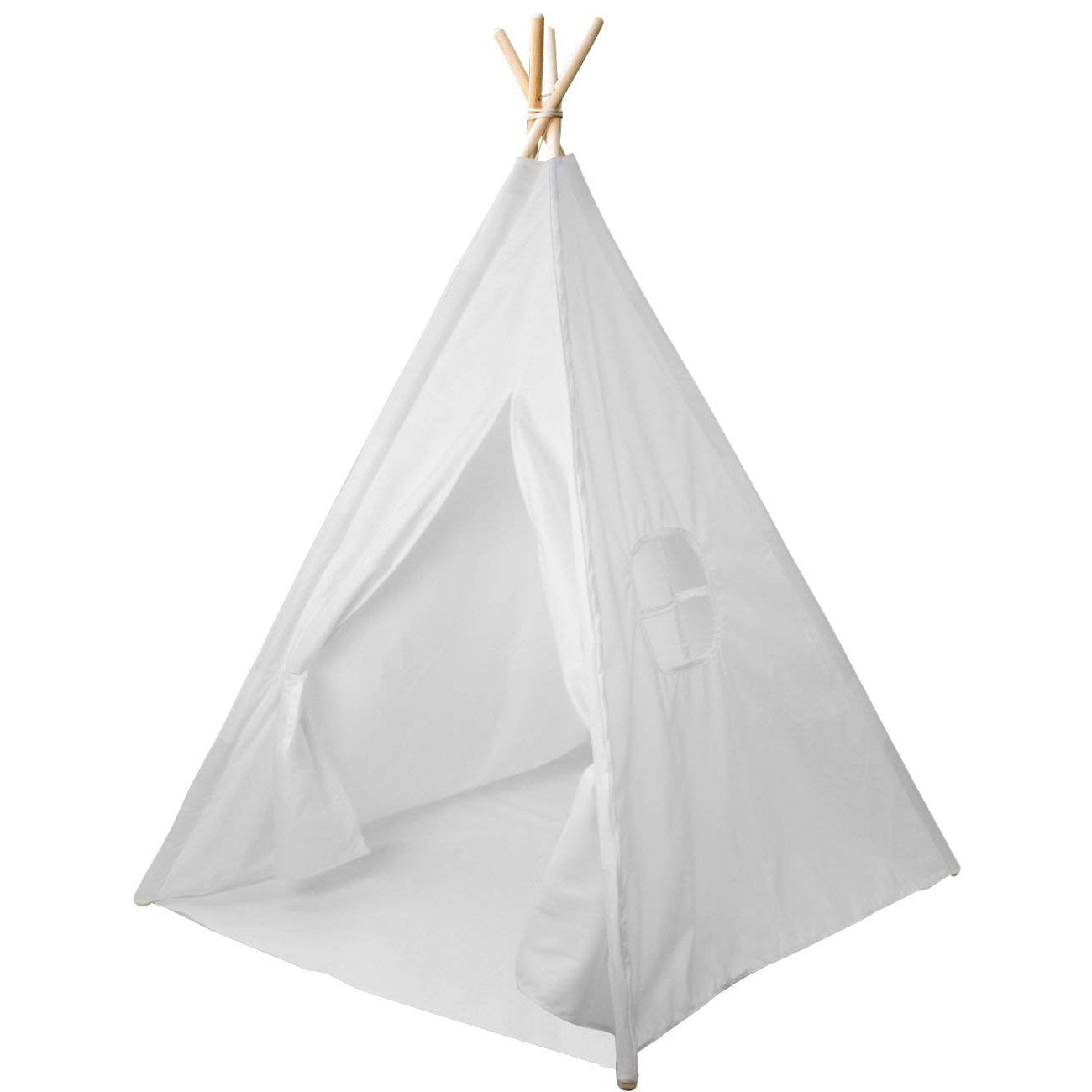 Teepee Tent for Kids - White - Sorbus Home