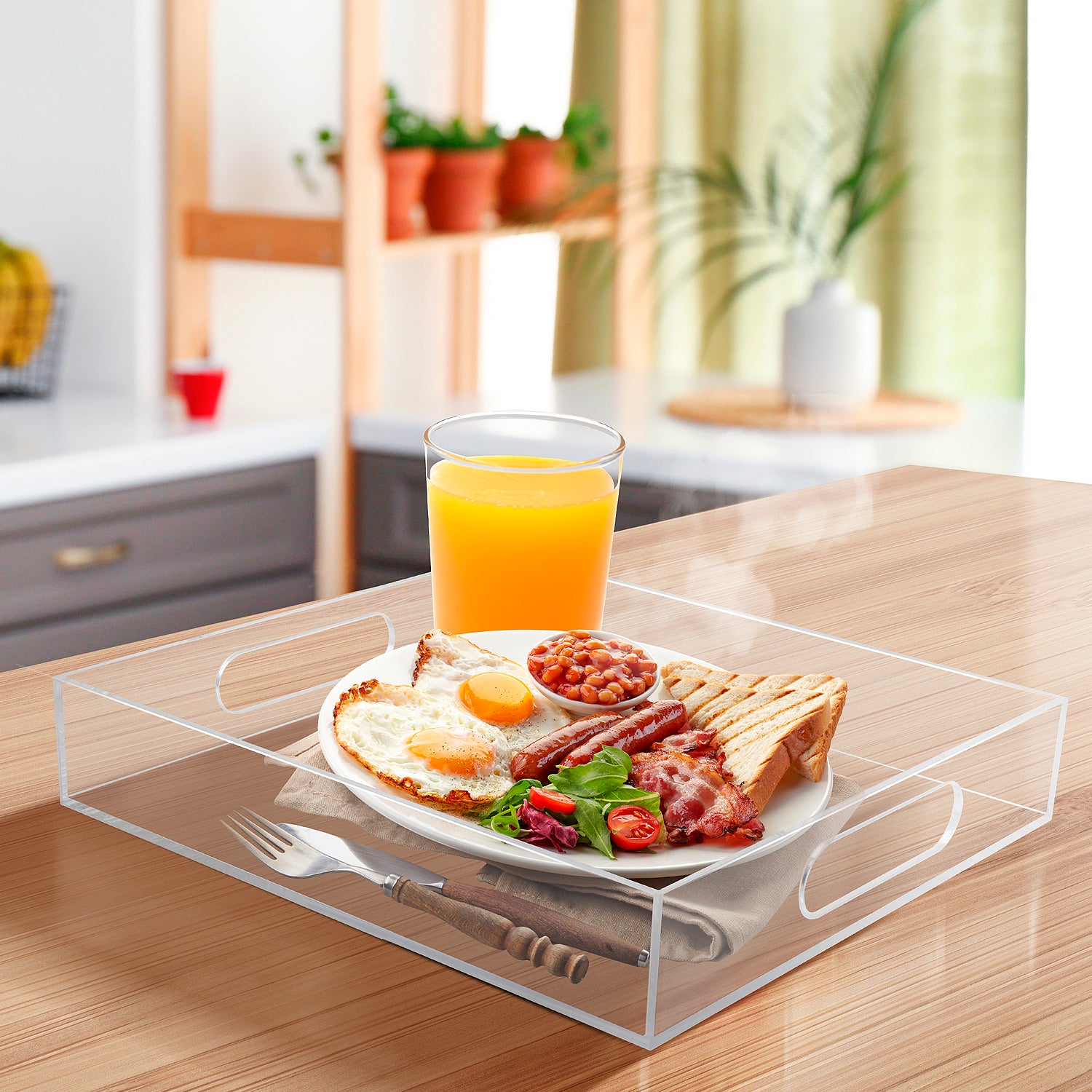Acrylic Serving Tray (Square)