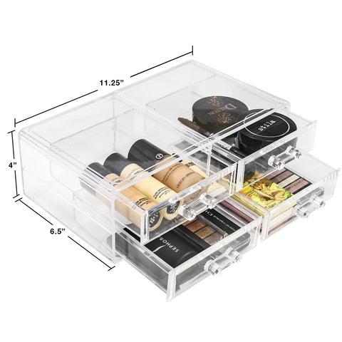 Stackable Cosmetic Organizer - 4 Drawer - Large