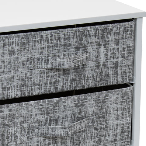 3-Drawer Stand (Textured Gray Print)