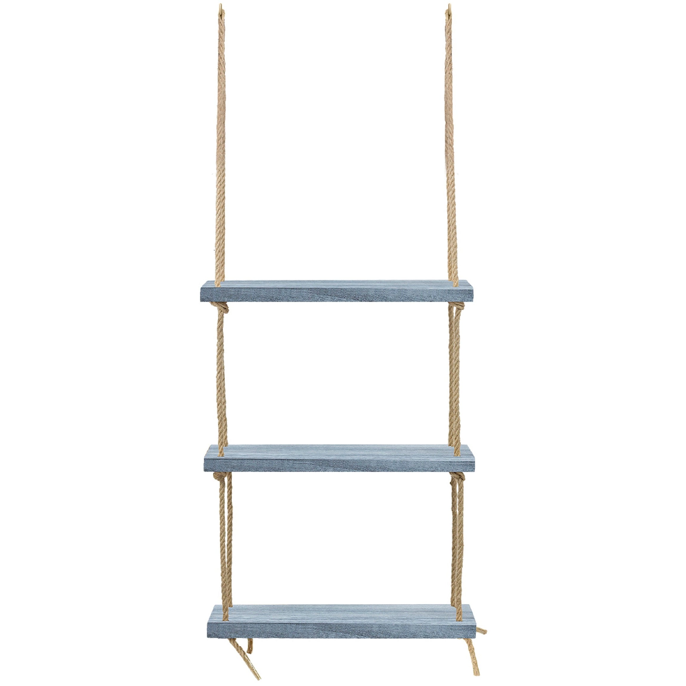 Rustic Ladder Shelf Rope Hanging Ladder Shelf Farmhouse Bathroom