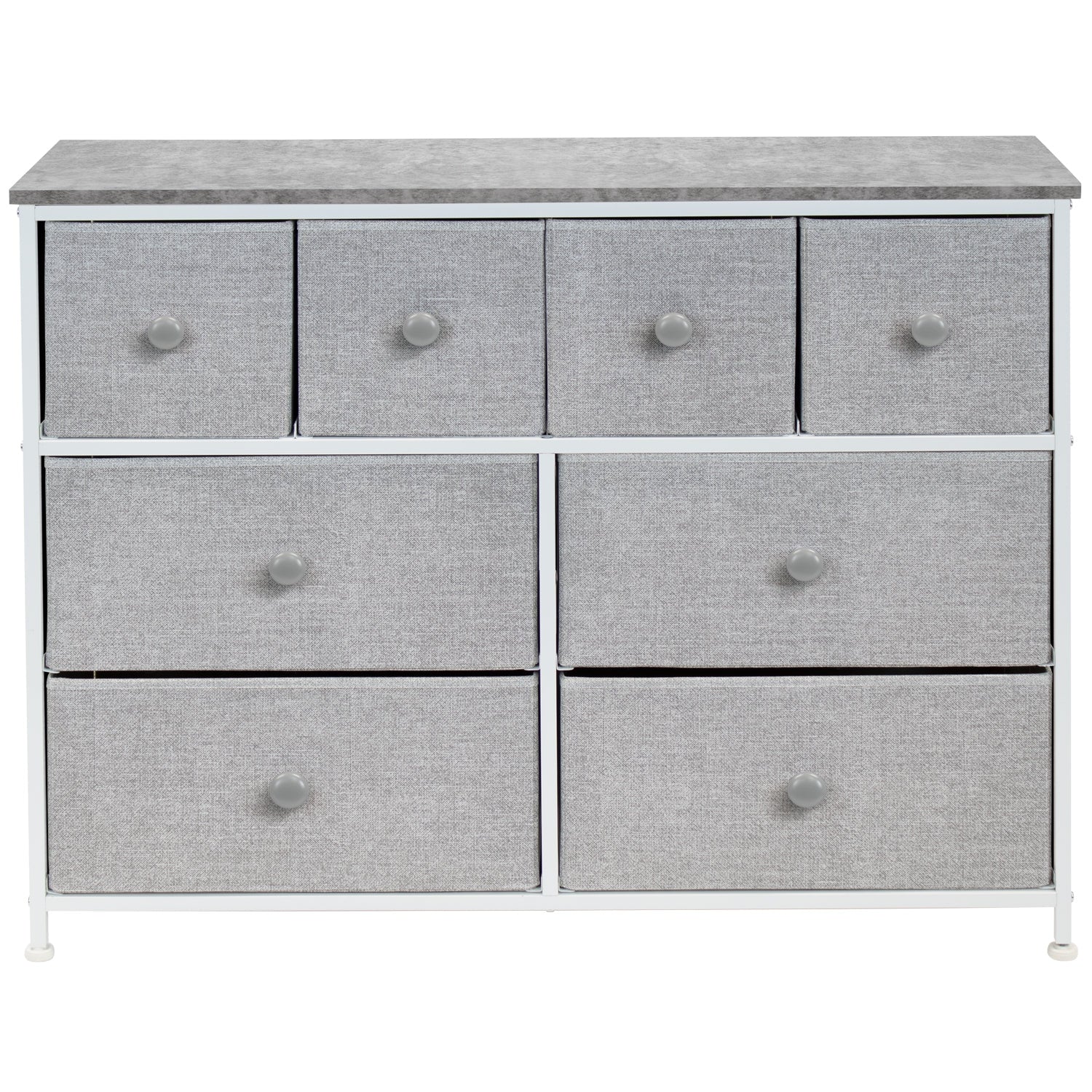 8-Drawer Chest Dresser w/knob Handles