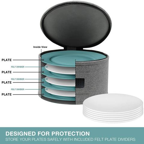 Sorbus 4-Piece Dinnerware for protecting or transporting