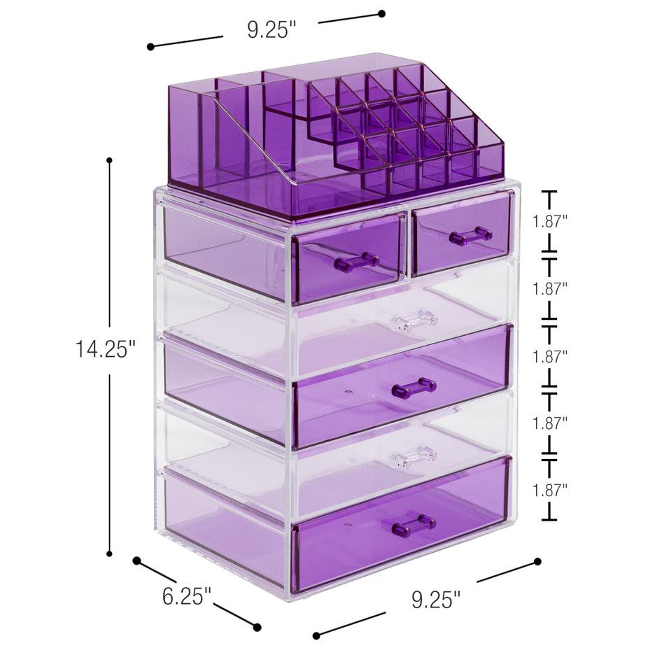 4 x 6 Photo Storage Box, Purple - 16 Inner Organizer Cases - Everything  Mary