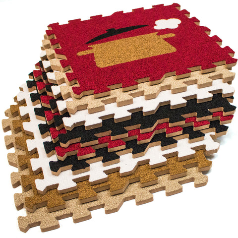 Interlocking Puzzle Carpet Mat (9 pieces) - Sorbus Home