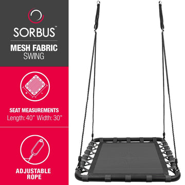 Kids Platform Mat Swing - Sorbus Home