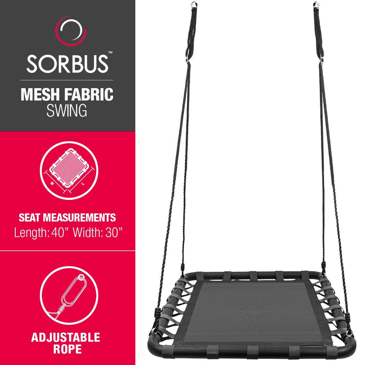 Kids Platform Mat Swing - Sorbus Home