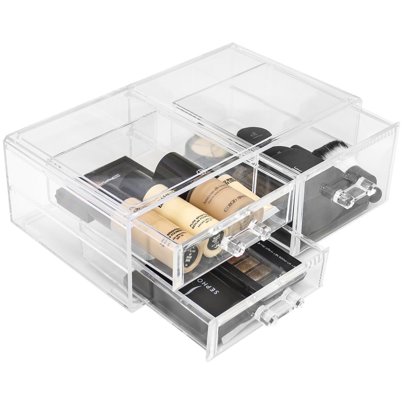 Stackable Cosmetic Organizer - 3 Drawer - Large - sorbusbeauty