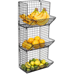 3-Tier Fruit Basket Stand - Sorbus Home