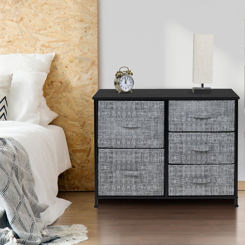 Sorbus 5 Drawer Dresser Nightstand for home, bedroom & more