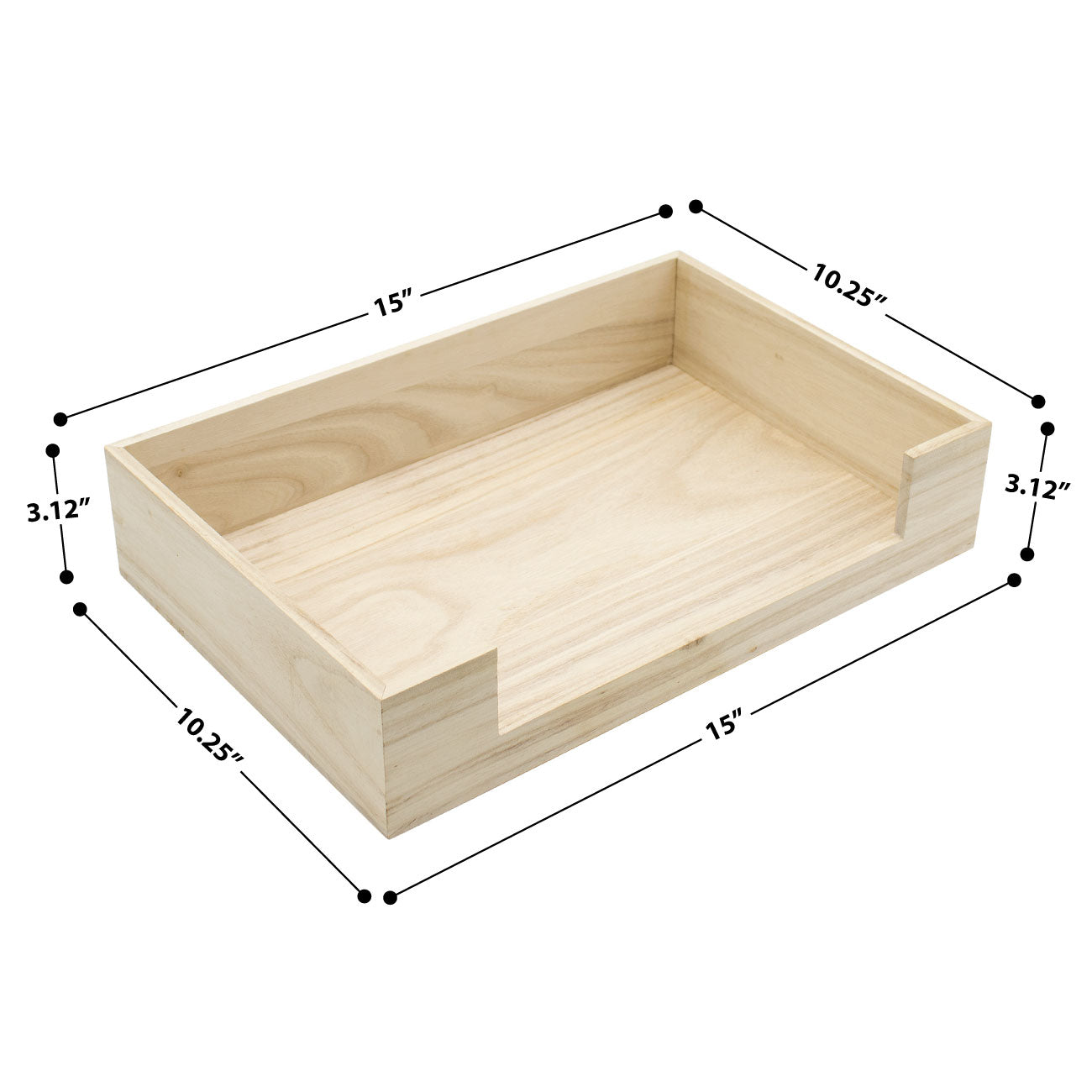 Letter Tray (Unfinished Wood) – Sorbus Home