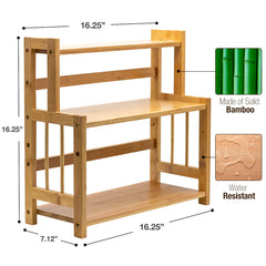 3-Tier Bamboo Countertop Stand - Sorbus Home