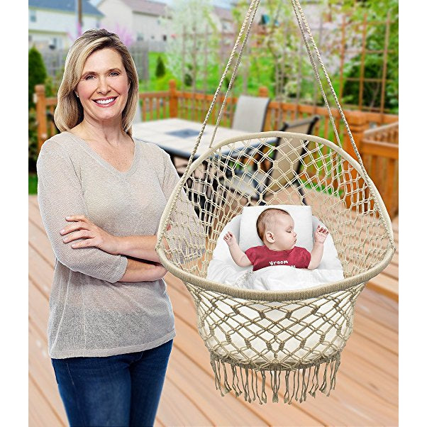 Baby Crib Macrame Cradle - Sorbus Home