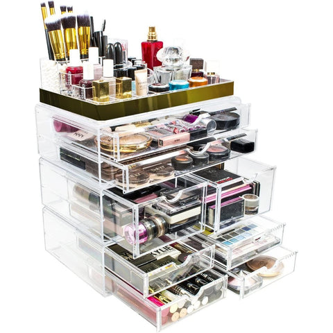 Extra Large Makeup Organizer Case - 4 Piece Set