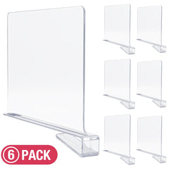 Clear Shelf Divider Set (Clip-On)