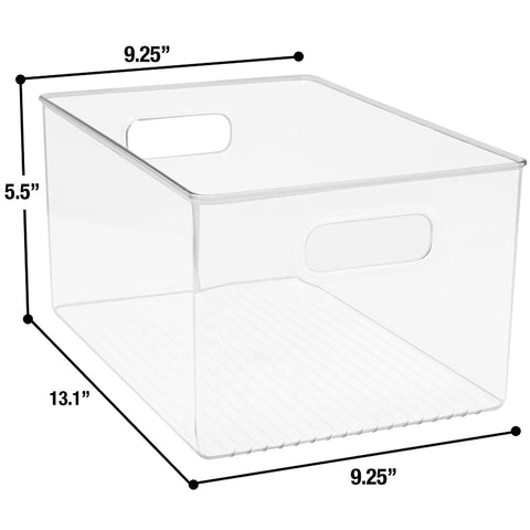 Clear Plastic Container Bins (Large)