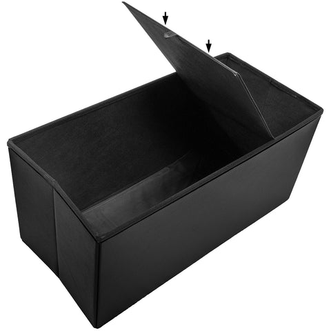 Faux Leather Storage Bench (Medium)