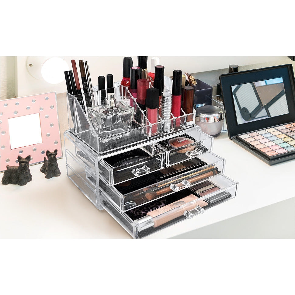 Small Makeup Organizer Set - Clear