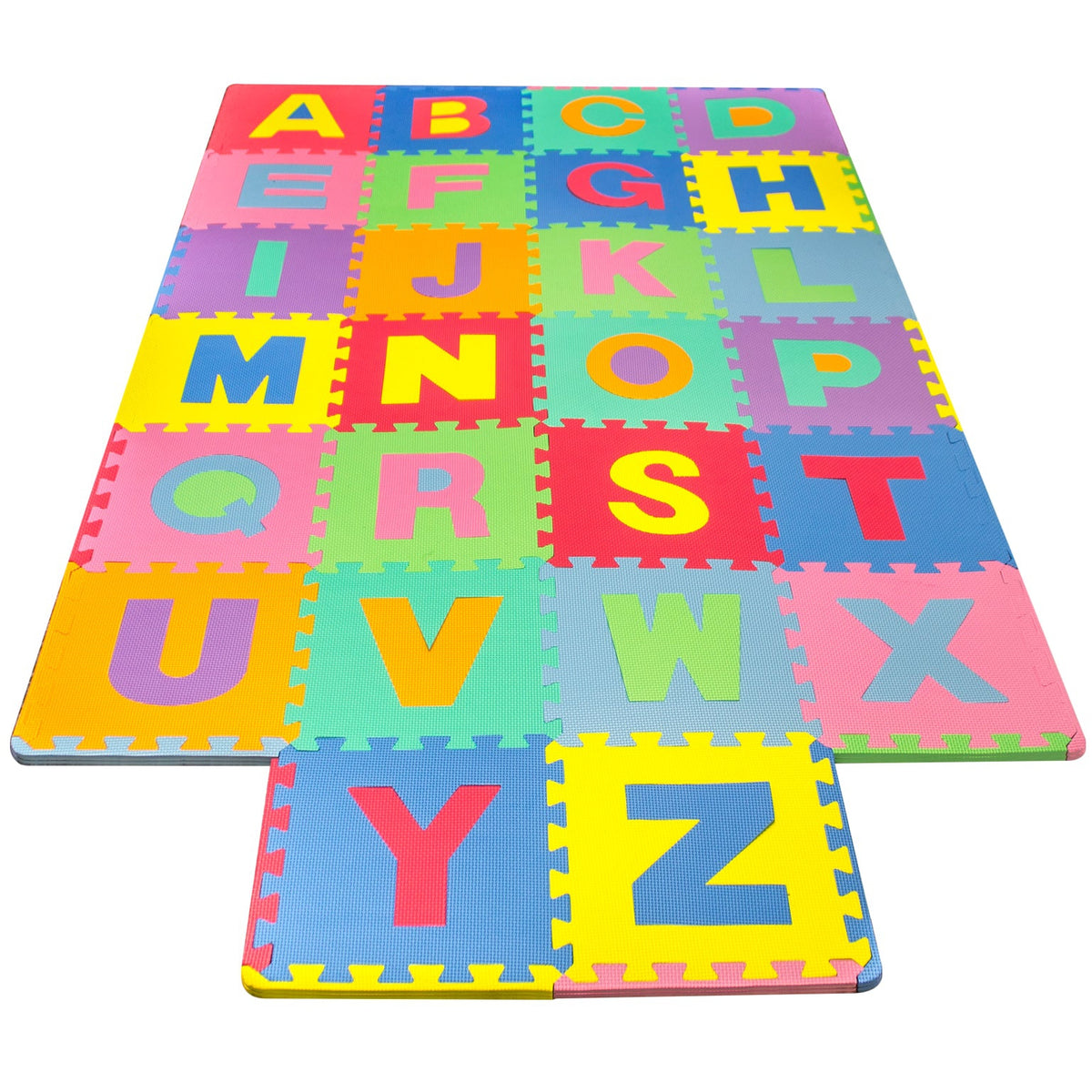 Foam Mat Alphabet Puzzle Pieces - Sorbus Home