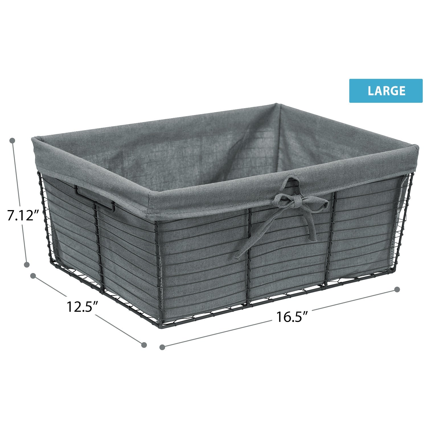 Sorbus Wire Basket with Liner Set for Pantry & Bathroom