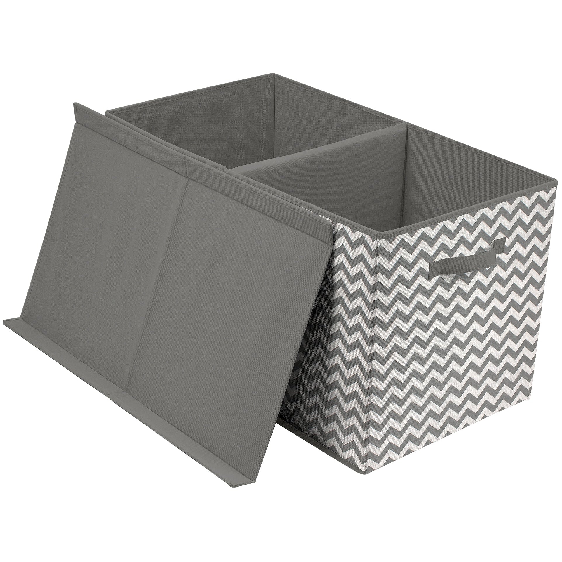 Sorbus Grey Non-Woven Fabric Trapezoid Storage Box - Pack of 3