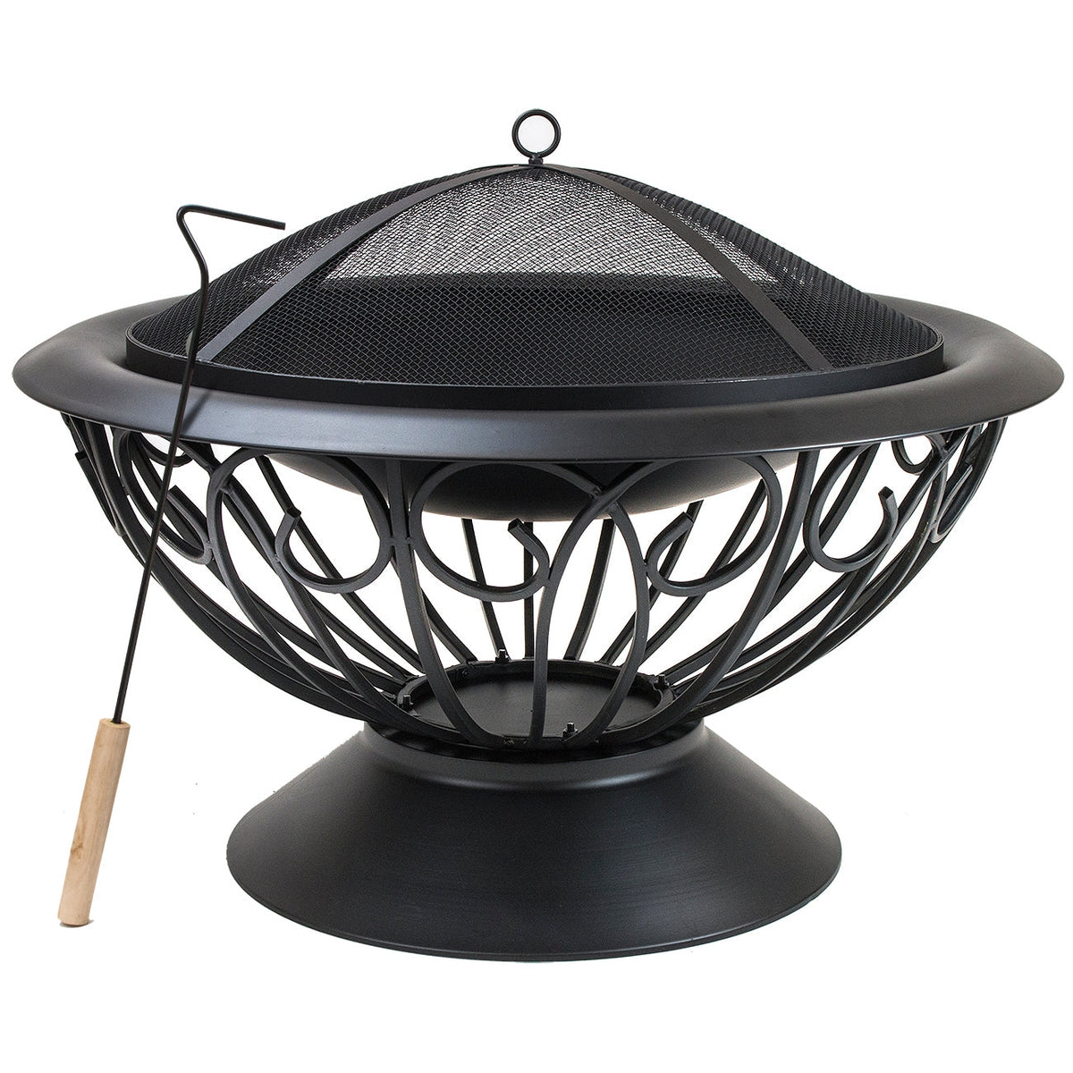 Fire Pit with Safety Mesh Screen 30" - Sorbus Home