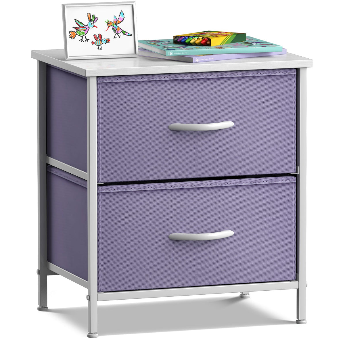 2-Drawer Nightstand (Pastel Colors)