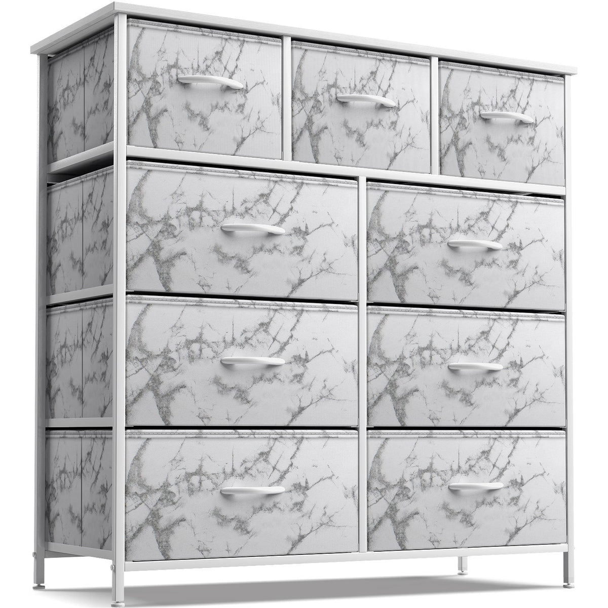 9-Drawer Dresser (Marble Print)