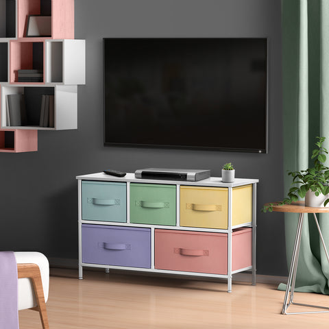 5-Drawer Dresser (Pastel Multi-color)
