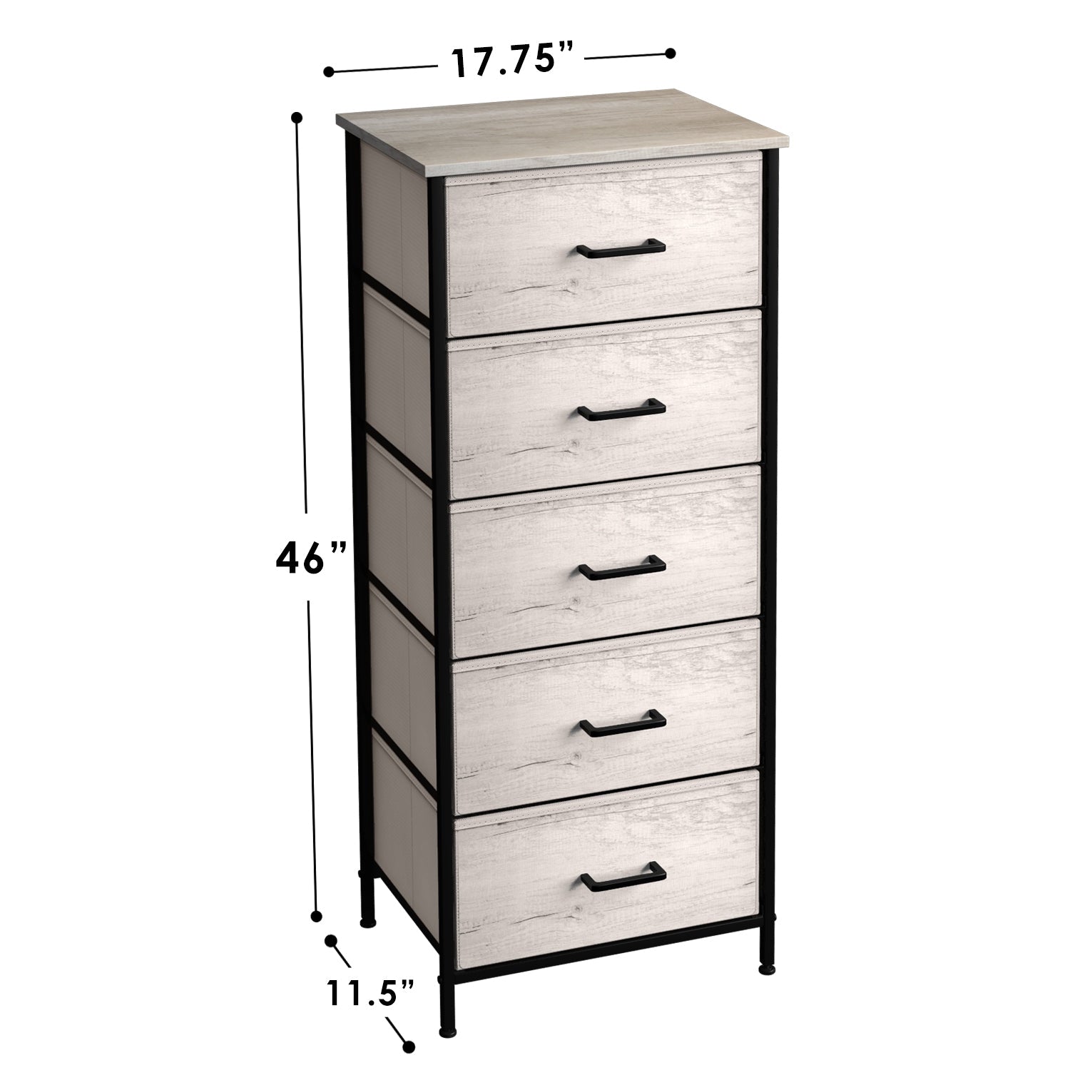 Sorbus Dresser with 6 Faux Wood Drawers