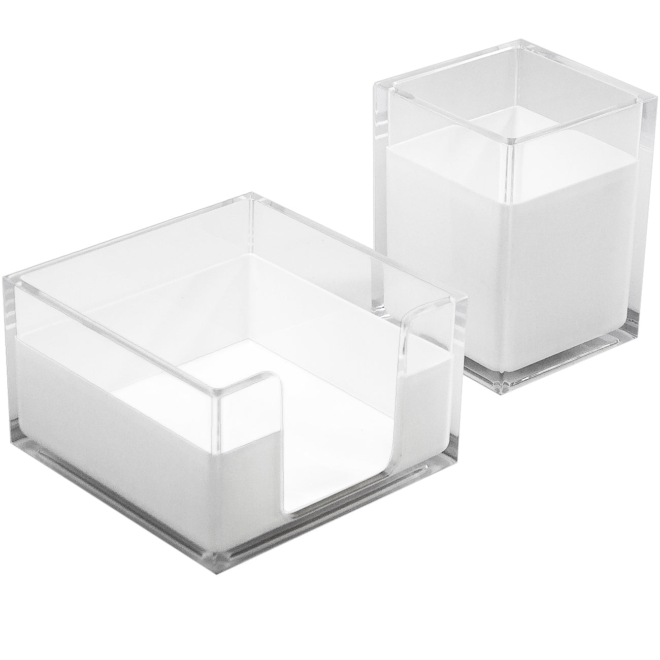 Acrylic Desk Organizer Set (3 Piece) - Sorbus Home