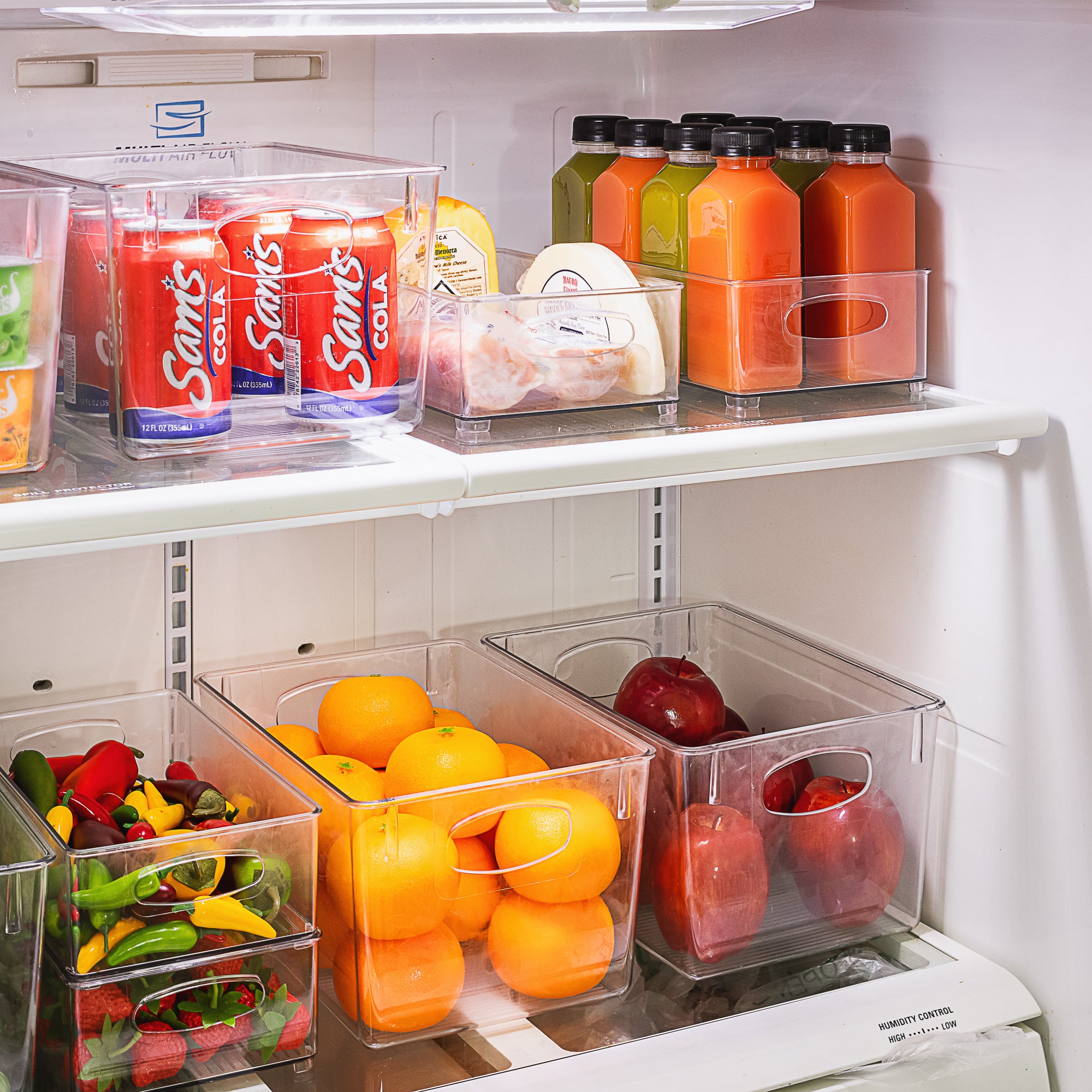Fridge Organizer Bins - Set of 8 Refrigerator Organizing Bins