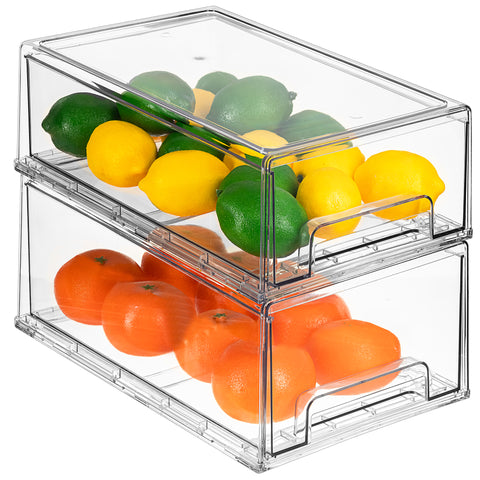 Sorbus Acrylic Pull Out Drawer Organizers